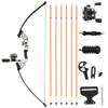 50" Recurve Bowfishing Kit 40lbs Bowfishing Bow with Reel Kits Archery Straight Bow Right Handed for Outdoor Hunting Fishing (Silver) view 1