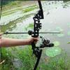 50" Recurve Bowfishing Kit 40lbs Bowfishing Bow with Reel Kits Archery Straight Bow Right Handed for Outdoor Hunting Fishing (Silver) view 4