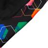 Uriah Women's Cycling Shorts 3D Coolmax Gel Padded Colorful White Size L(CN) view 3