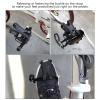 1 Pair Bike Pedals Hybrid Pedal with Toe Clip and Straps Spindle Bicycle Pedals for Exercise Bike, Spin Bike and Outdoor Bicycles view 4