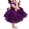 2023 Little Girls Solid Layered Lace Puffy Tulle Skirt Hairband 2PC Sleeveless Princess Party Daily (BU3, 2-3Years) view 4