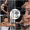 SELEWARE Triceps LAT Pulldown Attachments Home Gym Workout Accessories with Non-Slip Soft Rubber Grip Cable Machine Attachments Triceps Rope Double D Row Handle Pull Down Bar Straight Bar Exercise view 2