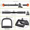 SELEWARE Triceps LAT Pulldown Attachments Home Gym Workout Accessories with Non-Slip Soft Rubber Grip Cable Machine Attachments Triceps Rope Double D Row Handle Pull Down Bar Straight Bar Exercise view 4