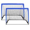YSSOA 2 Set 4'x3' Portable Soccer Goals for Backyard Pop Up Folding Soccer Net with Carry Bag, Perfect for Youth, Adult, Games or Practice, Blue view 1