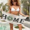 Farm Eucalyptus Beach Coverup Wrap Skirt for Women, Girls Swim Pool Sarong Cover Up Dress Short Bathing Suit Bikini Swimwear Cover Ups Essentials Accessories, Aesthetic Rustic Chic Greenery Plant XL view 3