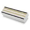 Horizontal Striped Artistic Glasses Case PU Leather Eyeglasses Case Storage Box Holder for Home Office view 1