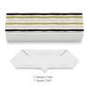 Horizontal Striped Artistic Glasses Case PU Leather Eyeglasses Case Storage Box Holder for Home Office view 3