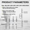 Eupheng Copper Barrel Crimp Sleeves, Single/Double Barrel Fishing Line Crimping Loop Sleeve, Copper Tube for Fishing Tackle Leader Rigging view 2