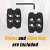 CyclingDeal Bike Cleats Compatible with Shimano MTB SPD Pedals SM-SH51 SM-SH56 - for Indoor Cycling Spinning & Mountain MTB Bicycle Shoes - 1 Pair of Single-Release with Shoe Plates view 4