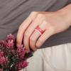 Egnaro Women's Bridal Rings Sets, Inner Arc Ergonomic Breathable Design Silicone Rubber Wedding Bands view 4