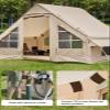 4-6 Person Inflatable Camping Tent, 9.8 * 7.2 FT Glamping Inflatable Tents with LargeTarps,2025 Update Zipper Door Easy Setup Blow Up Tents for Camping view 3