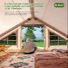 4-6 Person Inflatable Camping Tent, 9.8 * 7.2 FT Glamping Inflatable Tents with LargeTarps,2025 Update Zipper Door Easy Setup Blow Up Tents for Camping view 4