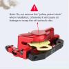 Hycline Zoom Hydraulic Disc Brake Calipers: HB-100 MTB Bike Brake Caliper Front + Rear Set for Mountain, Road Bicycle and E-Bike (Red) view 4