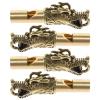 GANAZONO 4pcs Antique Brass Dragon Whistle Decorative Emergency Whistles Crisp Sound for Outdoor Survival Hiking Camping and Sports Activities view 1
