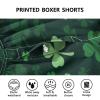 Aflyko St. Patrick's Day Novelty Boxer Shorts Green Shamrock Clover Relaxed Fit Boxers Buttoned Fly Men's Underwear Lucky Irish Valentines Gift, XL view 3