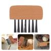 BESPORTBLE Baseball Home Plate Brush: 3Pcs Softball Home Plate Wood Handle Umpire Gear Baseball Referee view 3