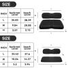 XUANYUDG0769 Golf Cart Front and Rear Seat Covers for 2008+ EZGO RXV Golf Cart and B-Shaped Aftermarket Rear Seat, Vinyl Leather Made/Adjustable Straps and Retractable Buckle/No Stapler Required,4PCS view 4