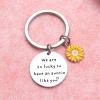 ORZOESD Aunt Keychain Mothers Day Keychain for Auntie Aunticorn Gift Auntie Announcement Gifts Best Aunt Ever Gifts Tia Titi Jewelry Mothers Day Gift Gift view 4