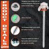 20 Pack Tent Stakes Heavy Duty - 8" Ground Anchors Screw in - Camping Stakes with Grow in The Dark Heads - Metal Threaded Tent Spikes with Hex Head Driver and Storage Box view 3