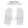 KUYYFDS White Gloves,Gloves Mittens, Wedding Flower Girls Gloves Bridesmaid Child Short Satin Gloves Fancy Costume Princess Gloves for Communion White, Girls 1-33 Years Old view 2