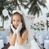 KUYYFDS White Gloves,Gloves Mittens, Wedding Flower Girls Gloves Bridesmaid Child Short Satin Gloves Fancy Costume Princess Gloves for Communion White, Girls 1-33 Years Old view 3