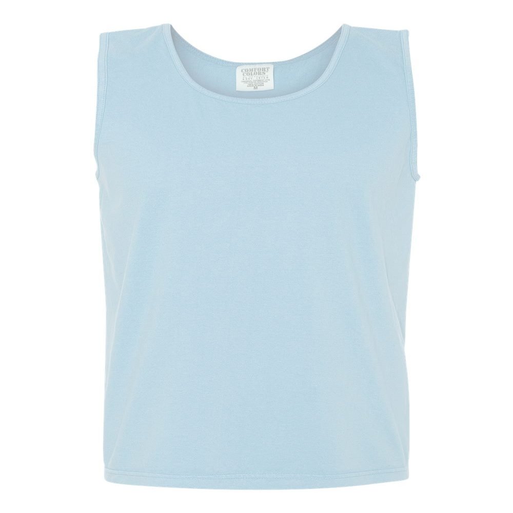 Comfort Colors Mens 6.1 Oz. Ringspun Garment-Dyed Tank (9360) -Chambray -S