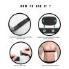 Heart Rate Monitor Chest Strap Replacement for Polar H10 Polar H9 Polar H7, Adjustable HRM Soft Replacement Chest Strap Compatible with Heart Rate Sensor(Black) view 3
