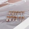 20g Tiny Round Clear Cubic Zirconia Ball CZ Cartilage Stud Earrings For Women Mens Stainless Steel Small Mini Tragus Studs Hypoallergenic Huggie Piercing Jewelry Sets Gifts 2mm 3mm 4mm (Rose gold) view 2