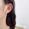 20g Tiny Round Clear Cubic Zirconia Ball CZ Cartilage Stud Earrings For Women Mens Stainless Steel Small Mini Tragus Studs Hypoallergenic Huggie Piercing Jewelry Sets Gifts 2mm 3mm 4mm (Rose gold) view 3