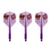 CONDOR AXE Rose of the Heart Natsumi Iwata Player Model Condorax Rose of the Heart Darts Flight Small L Clear Purple