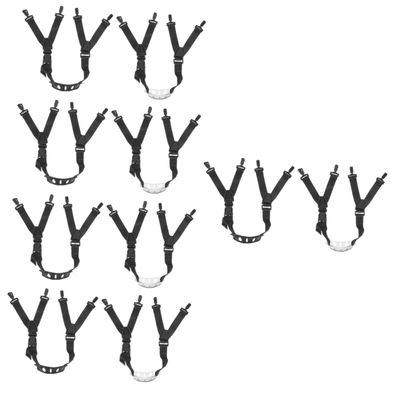 INOOMP 10pcs Adjustable Chin Strap for Hard Hats Helmet Accessories Easy to Install Type Safety Strap and Flexible Chin for Work and Sports