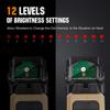 ohhunt Red Dot Sight 2 MOA Reticle Mini Shake Awake Optics 12 Brightness Adjustment (Red Dot) view 3