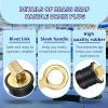 Gaderth Drain Plug 3/4-inch, 1-inch or 1-1/4-Inch Snap, Drain Plug Twist-Turn Marine Boat Drain Plugs, Stainless Steel Snap Snap Handle with Rubber Boat Drain Plug Stainless steel19mm view 2