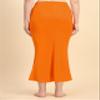 TRENDMALLS Spandex Saree Shapewear Petticoat for Women, Cotton Blended, Skirts for Women, Shape wear Dress Dark Orange view 3