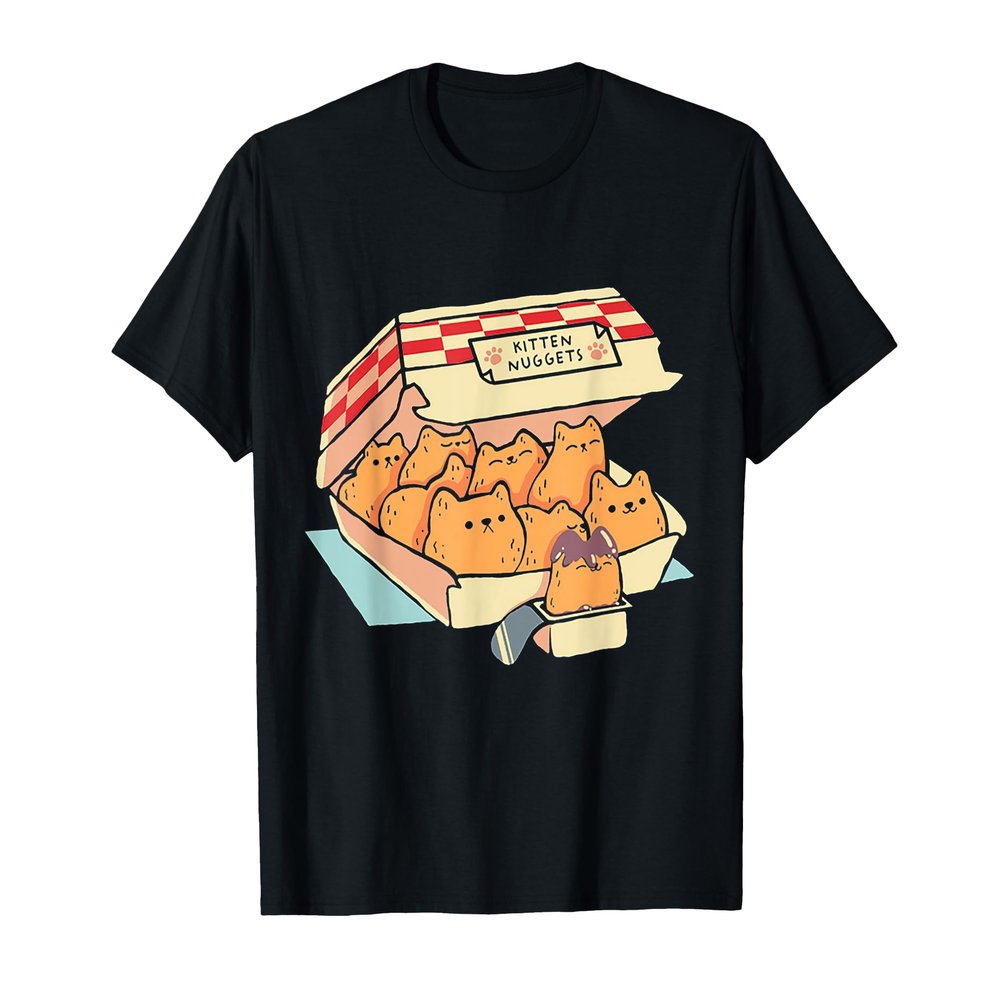 Kitten Nuggets Funny Cat Cake Box T-Shirt for Men Women