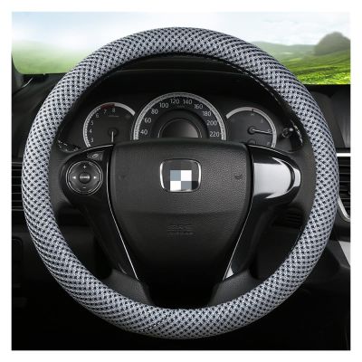 FUERU Car Steering Wheel Cover Set Universal Car Steering Wheel Cover Exquisite Ice Silk Fashion Beautiful Car Interior Accessories (Color : 3#)