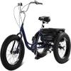 100 20''x4''Fat Tire Adults Tricycle for Female 7 Speed Leisure Cycling Three Wheel Bicycle with Basket Trike Handsome Mountain Bike Classic Tricycles view 1
