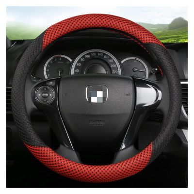 FUERU Car Steering Wheel Cover Set Universal Car Steering Wheel Cover Exquisite Ice Silk Fashion Beautiful Car Interior Accessories (Color : 6#)