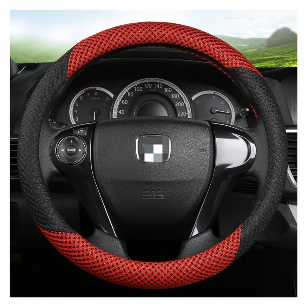 FUERU Car Steering Wheel Cover Set Universal Car Steering Wheel Cover Exquisite Ice Silk Fashion Beautiful Car Interior Accessories (Color : 6#)