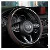 FUERU Car Steering Wheel Cover Set Universal Car Steering Wheel Cover Four Season Carbon Fiber Leather Car Interior (Color : 2#) view 1