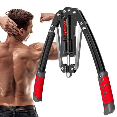 Hydraulic Power Twister Adjustable Arm-Exerciser - Home Chest Expander 22-440lbs, Home Fitness Equipment Bar for Men & Women with Resistance (Color : Red)