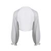 Eandarui Woman's Sheer Shrug Cardigan Chiffon Open Front Cropped Bolero Cardigan Jacket Cover Up Tops Grey One Size view 1