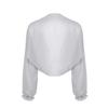 Eandarui Woman's Sheer Shrug Cardigan Chiffon Open Front Cropped Bolero Cardigan Jacket Cover Up Tops Grey One Size view 3