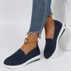 Hbeylia Women's Athletic Running Shoes Fashion Platform Wedge Comfortable Breathable Knit Sock Air Cushion Low Top Sneakers Slip On Lightweight Sports Canvas Shoes Loafers For Work Nurse view 3