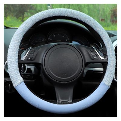 FUERU Car Steering Wheel Cover Set Universal Car Steering Wheel Cover Breathable Ice Silk Durable Fashion Car Interior Gifts (Color : 4#)