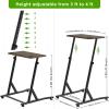SELEWARE Indoor Cycling Desk Height Adjustable Bike Desk Workstation Standing Desk Wooden Laptop Desk Portable Bike Trainer Fitness Desk with Lockable Wheels for Indoor Cycling Treadmill & Office Use view 3