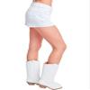 YMI Jeans Women's Wannabettabutt Low Rise Frayed Shorts, White Rips, 07 view 2
