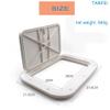 TANFEI Marine Access Hatch, Deck Access Hatch Deck Inspection Hatch, Marine Boat Deck Access Hatch Inspection Cover (Without Key, White) view 2