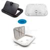 TANFEI Marine Access Hatch, Deck Access Hatch Deck Inspection Hatch, Marine Boat Deck Access Hatch Inspection Cover (Without Key, White) view 3