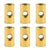 Wanyifa Titanium Nut M5 Cylindrical Nuts for Bicycle Seat Fixed Pack of 6 (Gold) view 1